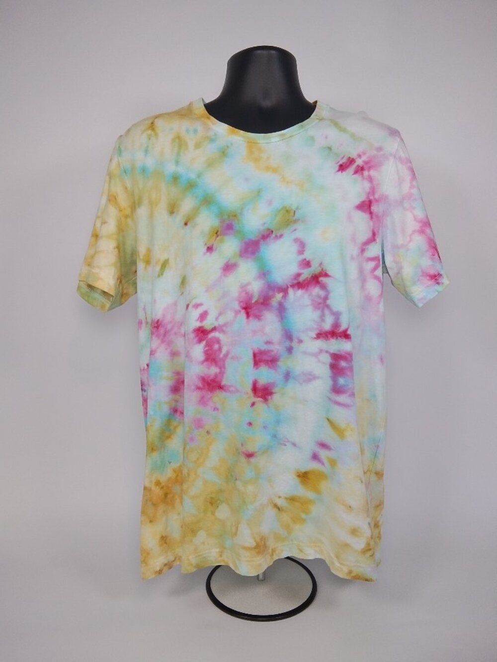Large Unisex Bella-Canvas 3001C “Ripple” Ice Dyed T-Shirt